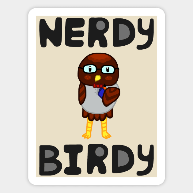 Nerdy Birdy Owl Magnet by TheCameraEyeDesigns